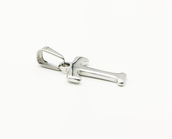 ステンレス イニシャルペンダント 1 銀色t メインメンズ レディース 英語 文字 ブロック体 アルファベット パーツの通販はau Pay マーケット 株式会社ppp