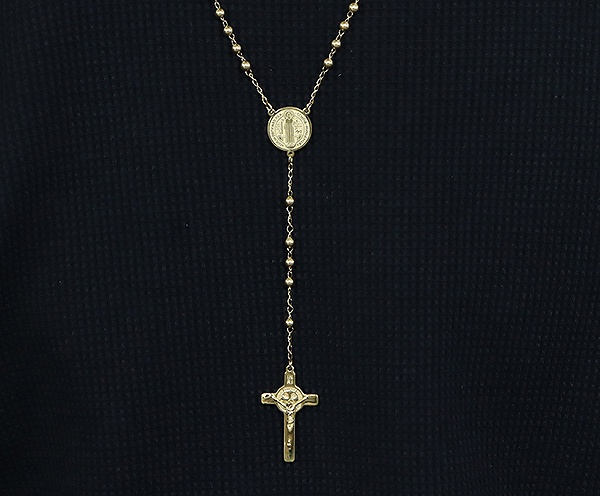 ステンレス ロザリオネックレス 13 聖ベネディクトゥス 金色 メインメンズ レディース 十字架 聖書 キリスト クロス の通販はau Pay マーケット 株式会社ppp