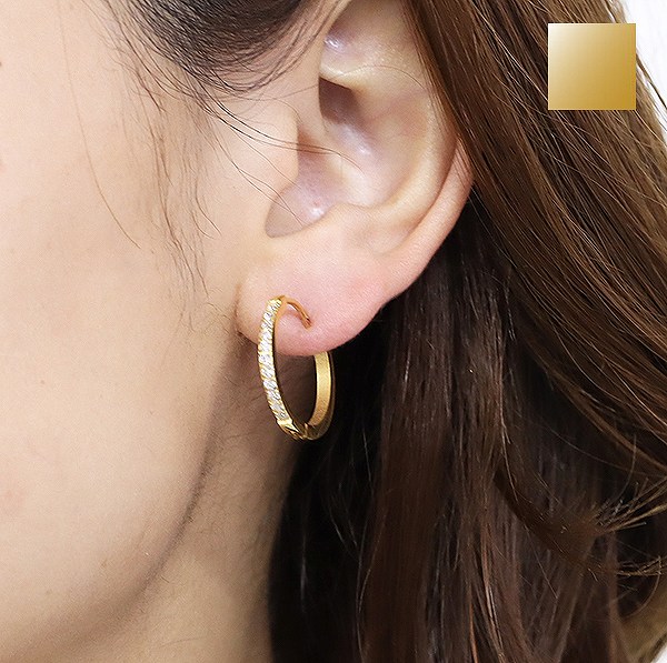 ステンレス ピアス 118 大cz 2 16mm 2個セット 両耳用 選択可 金色 銀色 メインメンズ レディース フープピアス 大きめ の通販はau Pay マーケット 株式会社ppp