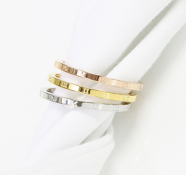 ステンレス リング 56 ローマ数字 選択可 銀色 金色 ピンクゴールド メイン 7号 9号 11号 13号メンズ レディース ナンバー シンプル 大の通販はau Pay マーケット 株式会社ppp