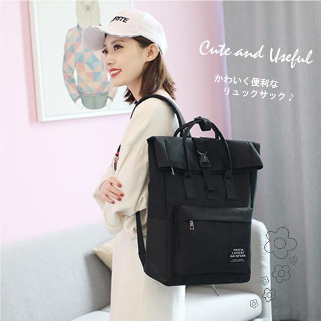 ロールトップ リュックサック リュック レディース カバン 通学 学生 大容量 大きめ 女子 かわいい パステル の通販はau Pay マーケット Falo ファロ