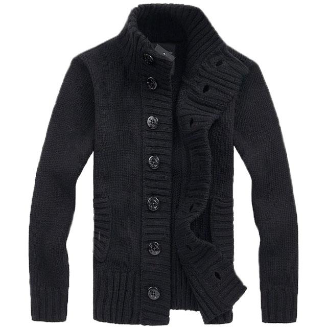 ニットカーディガン メンズ 厚手 スタンドカラー ニット ジャケット カーディガン カーデ セーター アウター 羽織 秋 秋物 秋冬の通販はau Pay マーケット Falo ファロ