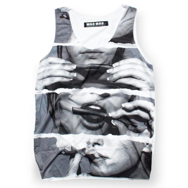 プリント タンクトップ メンズ レディース インナー カットソー ノースリーブ イラスト ロングの通販はau Pay マーケット Falo ファロ