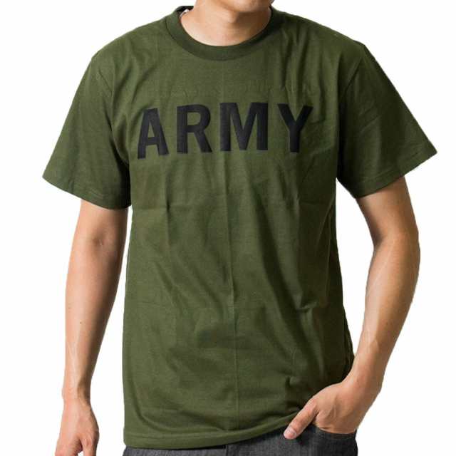 Army プリント Tシャツ メンズ 半袖 S Xxl 全5色 白 黒 グレー ネイビー カーキ グリーン カジュアル アメカジ ミリタリー 綿100の通販はau Pay マーケット Falo ファロ