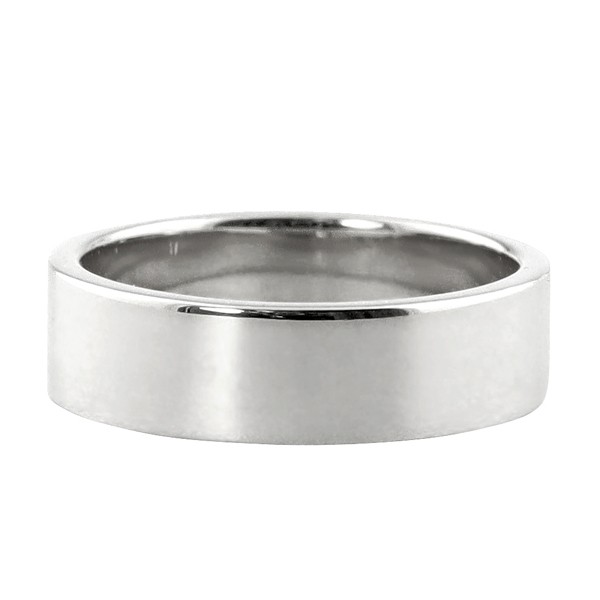 平打ちリング ５mm幅 18金 指輪 レディース K18 ゴールド シンプル フラット リング 結婚指輪 ペアリング 日本製 送料無料