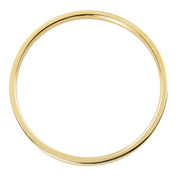 平打ちリング 1.5mm幅 10金 指輪 メンズ K10 ゴールド シンプル フラット リング 結婚指輪 ペアリング 日本製