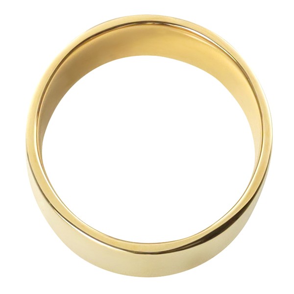 平打ちリング 10mm幅 18金 指輪 メンズ K18 ゴールド シンプル フラット リング 結婚指輪 ペアリング 日本製 送料無料