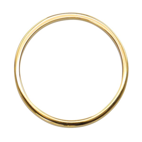 甲丸リング 1.5mm幅 18金 指輪 レディース K18 ゴールド シンプル 甲丸 リング 結婚指輪 ペアリング 日本製 送料無料