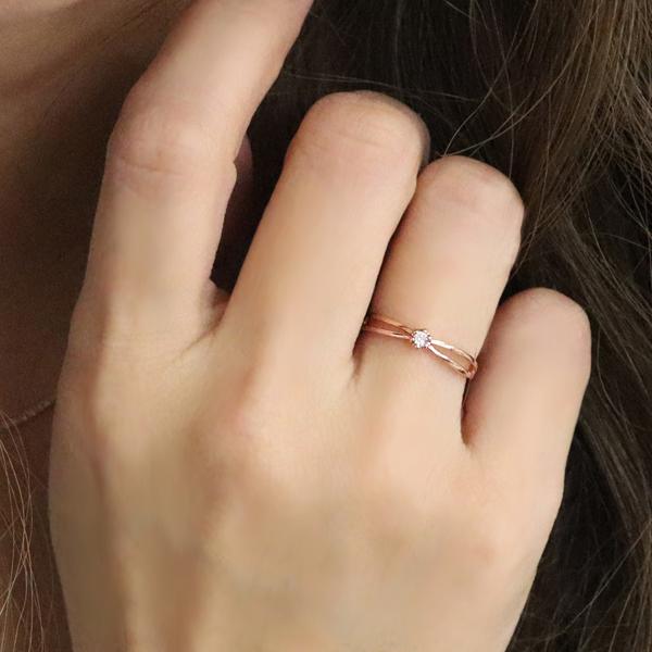 エテ K10PG 1粒ダイヤ リング 楽天市場】[ONLINE Limited] K10YG