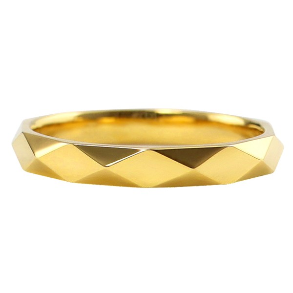 ひし形カットリング ３mm幅 18金 指輪 メンズ K18 ゴールド シンプル ミラーカット リング 結婚指輪 ペアリング 日本製  送料無料の通販はau PAY マーケット - ジュエリーアイ | au PAY マーケット－通販サイト