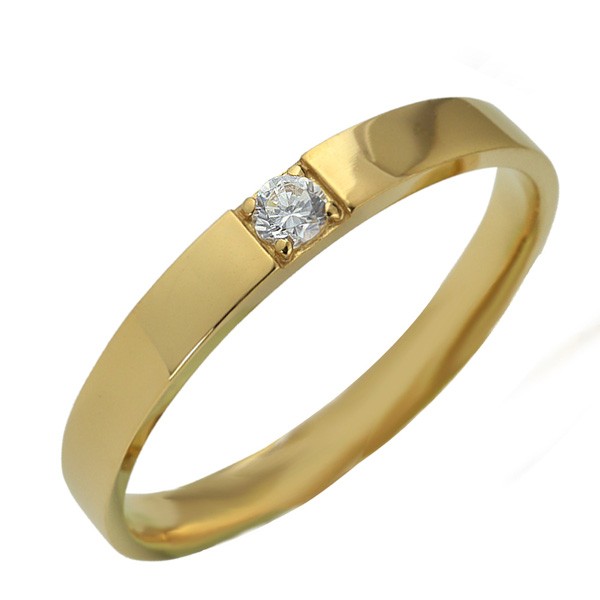 メンズリング 18金 指輪 天然ダイヤモンド 一粒石 K18 シンプル リング 結婚指輪 日本製 送料無料の通販はau Pay マーケット ジュエリーアイ