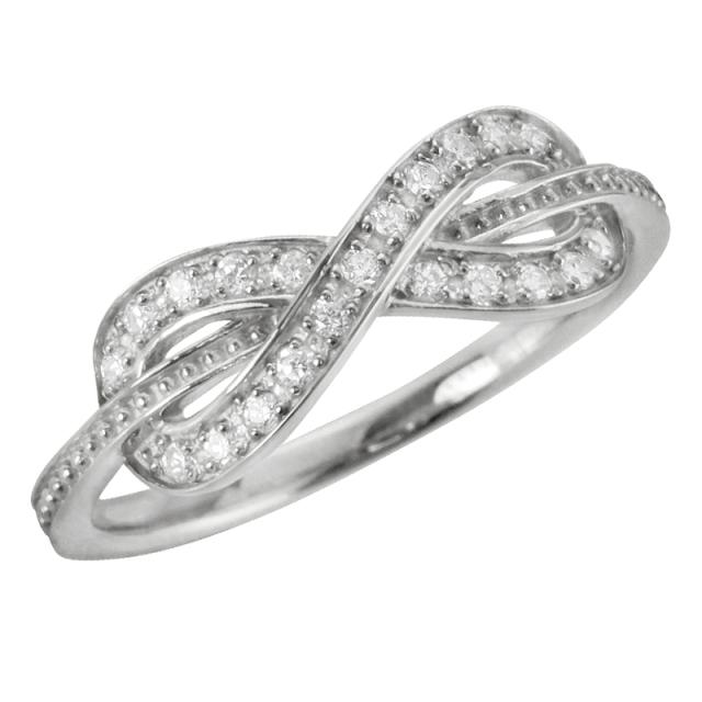 インフィニティ リング プラチナ ダイヤモンド レディース リング Pt900 無限 指輪 ピンキーリング モチーフ 豪華 プレゼントの通販は