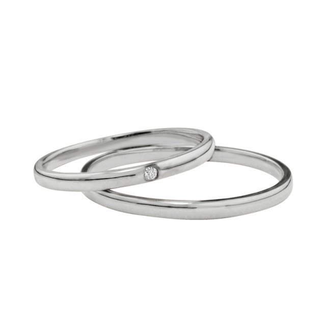 結婚指輪 プラチナ 一粒ダイヤモンド マリッジリング Pt900 ペアリング 2本セット - www.kikizake.com