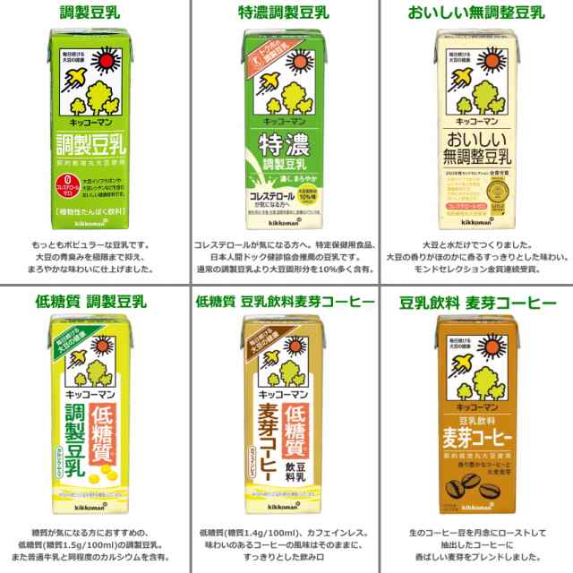 送料無料 キッコーマン豆乳飲料200ml紙パック 選べる3ケース 計 送料無料 キッコーマン豆乳飲料200ml紙パック 選べる3ケース 計