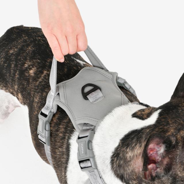 puppia 犬用ダウンジャケットハーネス オリーブグリーンL