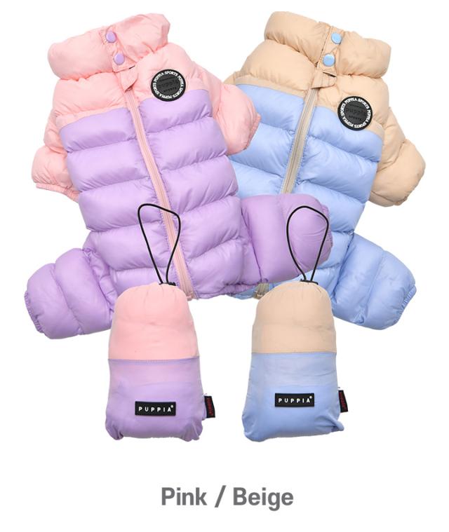 イタグレ 冬服 犬 服 犬服 いぬ 犬の服 イタリアングレーハウンド 着せやすい コート アウター ジャケット 背中開き 背中ファスナー つなぎ PUPPIA パピア_3