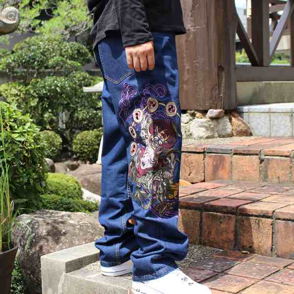 SUGOI JEANS JAPAN TATTO デニム ジーンズ 和柄 刺繍-