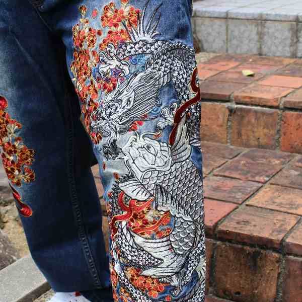 Vintage Dragon Denim ドラゴン　龍　ジーンズ　和デニム