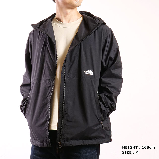 【美品】ノースフェイス コンパクトジャケット 黒 M / NP72230 ザ ノース フェイス THE NORTH FACE メンズ アウトドア アウトドア