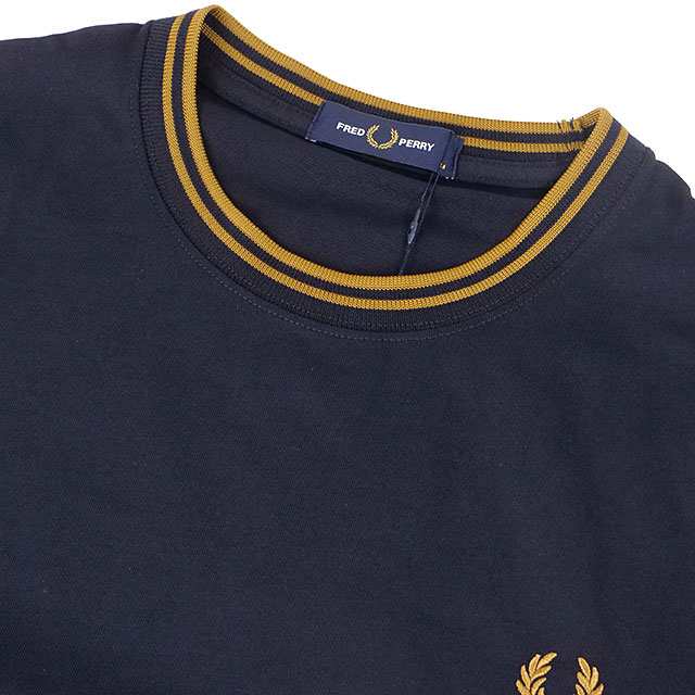 フレッドペリー FRED PERRY ツインティップドTシャツ [M9602-M68 FW24] TWIN TIPPED T-SHIRT メンズ トップス カットソー 長袖 NAVY/DARK