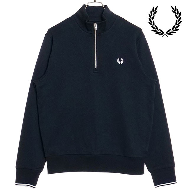 フレッドペリー FRED PERRY ハーフジップ スウェットシャツ [M3574-608 FW24] HALF ZIP SWEATSHIRT メンズ トップス トレーナー プルオー