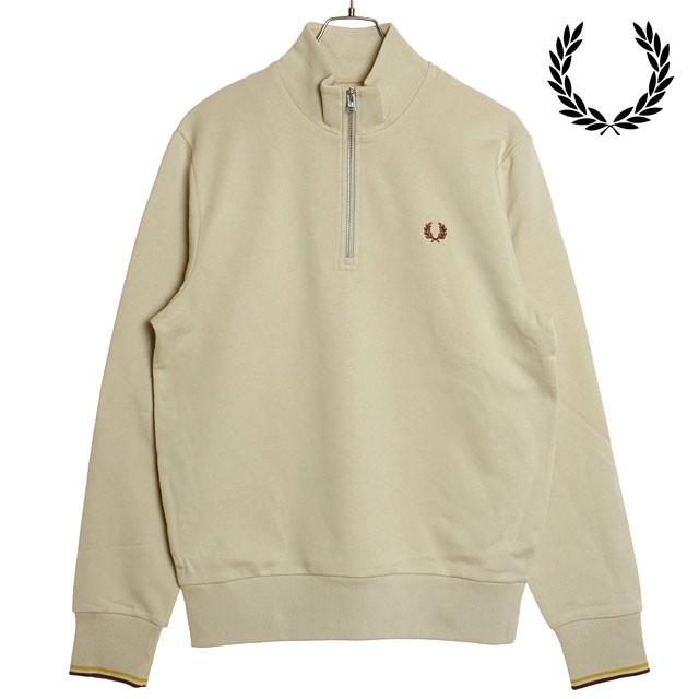 フレッドペリー FRED PERRY ハーフジップ スウェットシャツ [M3574-W69 FW24] HALF ZIP SWEATSHIRT メンズ トップス トレーナー プルオー