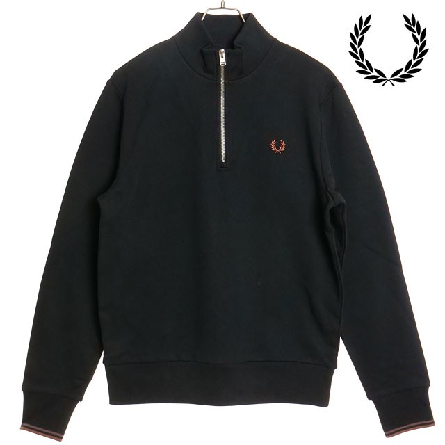 フレッドペリー FRED PERRY ハーフジップ スウェットシャツ [M3574-X56 FW24] HALF ZIP SWEATSHIRT メンズ トップス トレーナー プルオー