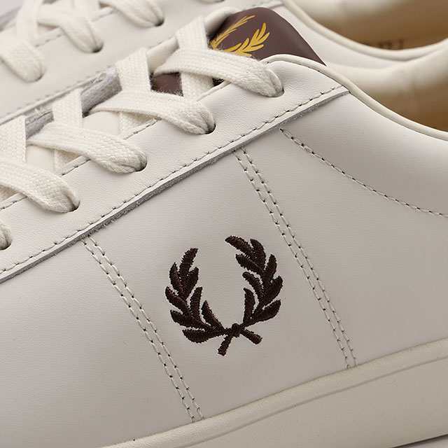 フレッドペリー FRED PERRY スニーカー スペンサーレザー [B4334-U69 FW24] SPENCER LEATHER メンズ 靴 シューズ SNOW-WHITE/CARRINGTON-