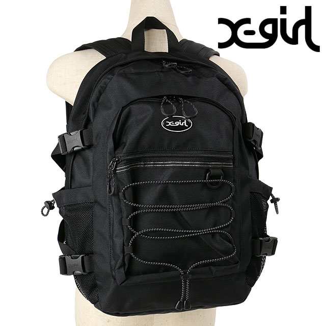 エックスガール X-girl リュック バンジーコード バックパック [105231053012 FW24SPOT] BUNGEE CORD BACKPACK レディース xgirl 鞄 デイ