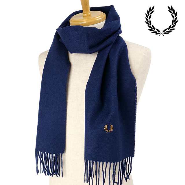 フレッドペリー FRED PERRY ラムズウールスカーフ [C4126-248 FW24] LAMBSWOOL SCARF メンズ・レディース 小物 アクセサリー ニットマフ