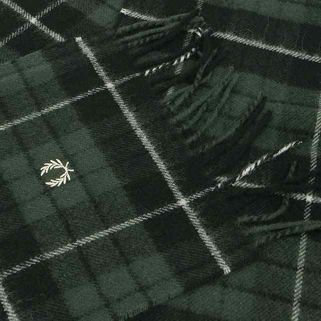 フレッドペリー FRED PERRY ラムズウールタータンスカーフ [C8137-102 FW24] LAMBSWOOL TARTAN SCARF メンズ・レディース 小物 アクセサ