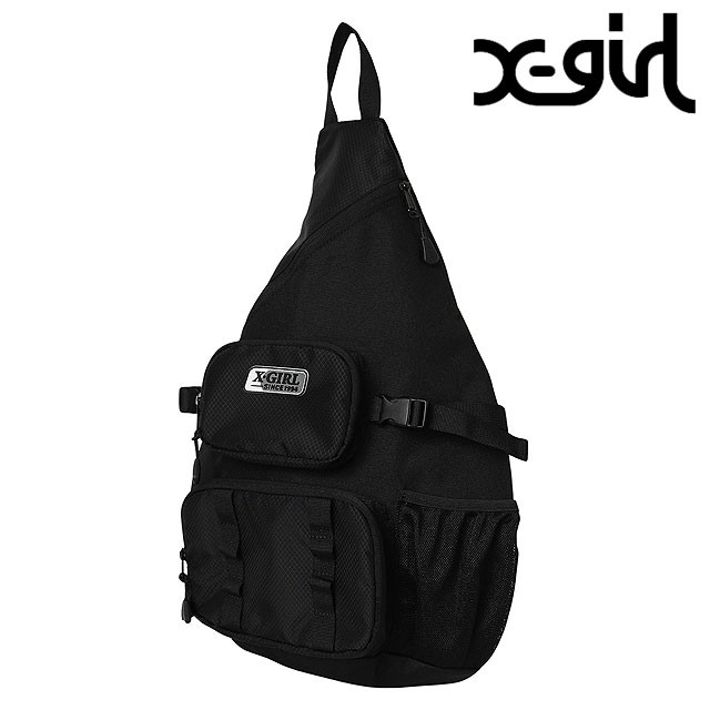 エックスガール X-girl スリングバッグ [105243053011 FW24] SLING BAG レディース 鞄 ボディバッグ ワンショルダー BLACK