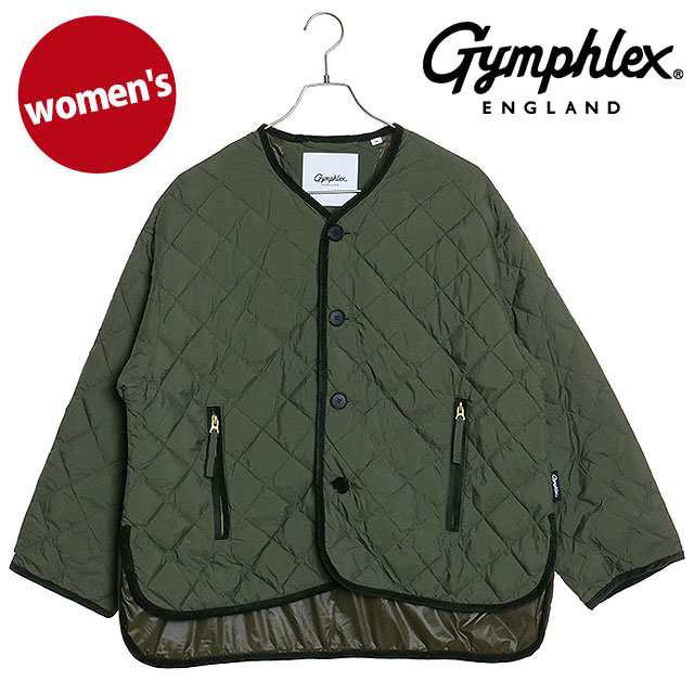 ジムフレックス Gymphlex キルトダウン カラーレスジャケット [GY-A0431-NYM FW24] QUILT DOWN COLLARLESS JACKET レディース アウター