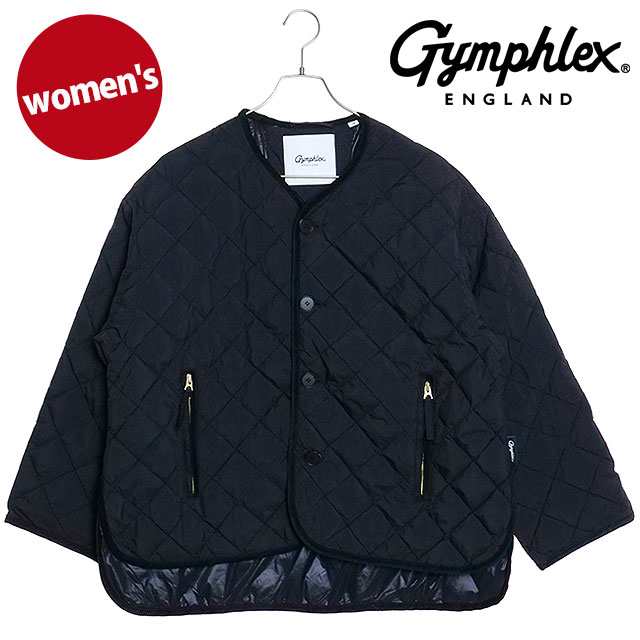 ジムフレックス Gymphlex キルトダウン カラーレスジャケット [GY-A0431-NYM FW24] QUILT DOWN COLLARLESS JACKET レディース アウター