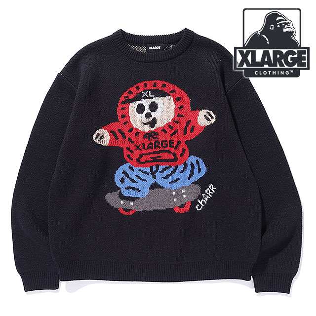 エクストララージ XLARGE ボーイ クルーネックニット [101244015006 FW24SPOT] BOY CREWNECK KNIT メンズ x-large エックスラージ トップ