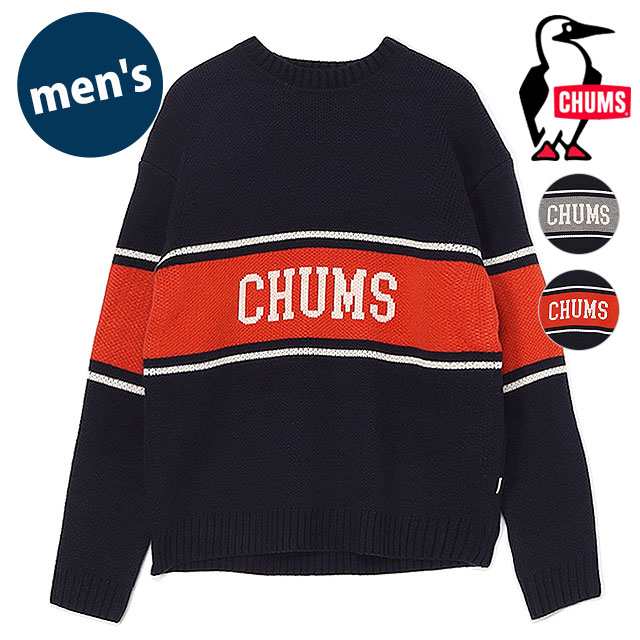 チャムス CHUMS チャムス カレッジ ニット クルー トップ [CH02-1219 FW24] M CHUMS College Knit Crew Top メンズ トップス セーター カ