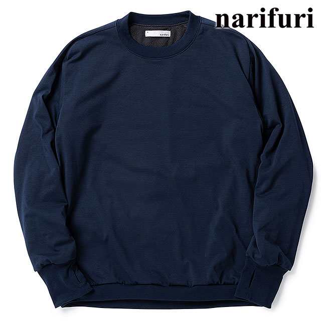 ナリフリ narifuri NFC バックメッシュクルースウェット [NF1195-082 FW24] NFC バックメッシュクルースウェット メンズ トップス 長袖