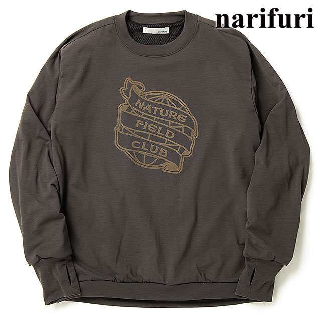 ナリフリ narifuri NFC バックメッシュクルースウェット [NF1195-036 FW24] NFC バックメッシュクルースウェット メンズ トップス 長袖