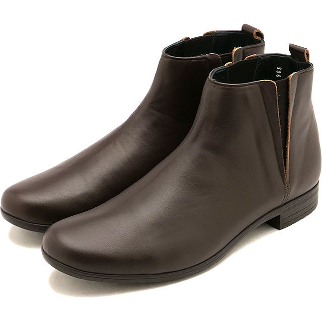 ショセ トラベルシューズ TRAVEL SHOES by chausser トラベル シューズ バイ ショセ サイドゴアブーツ [TR-005 FW25] Sidegore boots レディース 靴 日本製 防水 ビブラム ダークブラウン DBR 正規取扱店