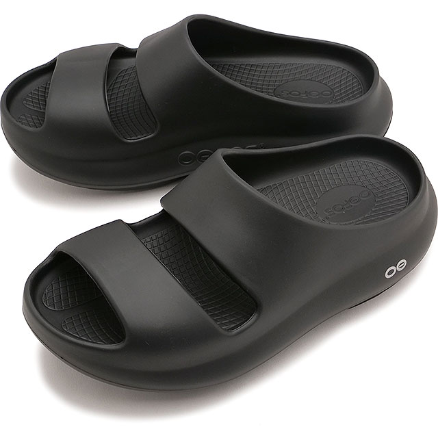 【6か月保証】 ウーフォス OOFOS リカバリーサンダル ウーヤー [2000970050252 FW25] OOyea メンズ・レディース 靴 厚底 スライドサンダル 疲労回復 アフタースポーツ Black 正規取扱店