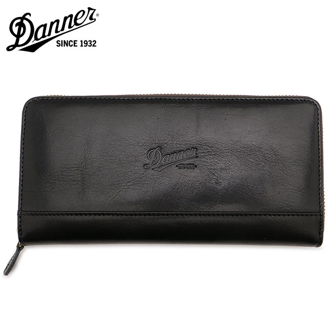 ダナー Danner ラウンド ロングウォレット [B-016/688839-0001 FW25] ROUND LONG WALLET メンズ 長財布 革製 BLACK 正規取扱店