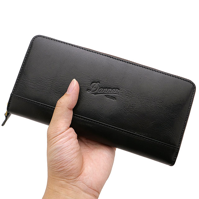 ダナー Danner ラウンド ロングウォレット [B-016/688839-0001 FW25] ROUND LONG WALLET メンズ 長財布 革製 BLACK 正規取扱店