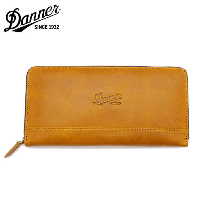 ダナー Danner ラウンド ロングウォレット [B-016/688839-0003 FW25] ROUND LONG WALLET メンズ 長財布 革製 CAMEL 正規取扱店