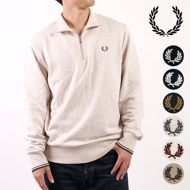 フレッドペリー FRED PERRY ハーフジップ スウェットシャツ [M3574] HALF ZIP SWEATSHIRT メンズ トップス トレーナー プルオーバー 長袖 当店激オシ 正規取扱店
