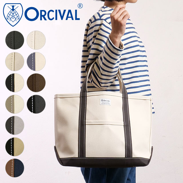 オーシバル ORCIVAL トートバッグ ミディアム [OR-H0284-KWC] TOTE BAG MEDIUM メンズ・レディース ユニセックス 鞄 日本製 キャンバストート 中サイズ 帆布 当店激オシ 正規取扱店