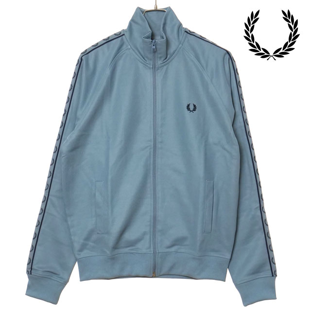 フレッドペリー FRED PERRY コントラストテープ トラックジャケット [J5557-Z56 FW25Q4] CONTRAST TAPE TRACK JACKET メンズ アウター トラックトップ ブルゾン ジャージ上 STOCKPORT-BLUE/TENNIS-BALL-YELLOW/NAVY 正規取扱店