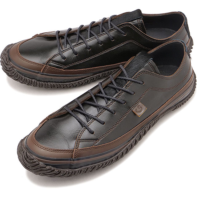 スピングル SPINGLE スニーカー メンズ [SP1067-05 FW25] SP-1067 靴 日本製 ホースレザー Black 正規取扱店