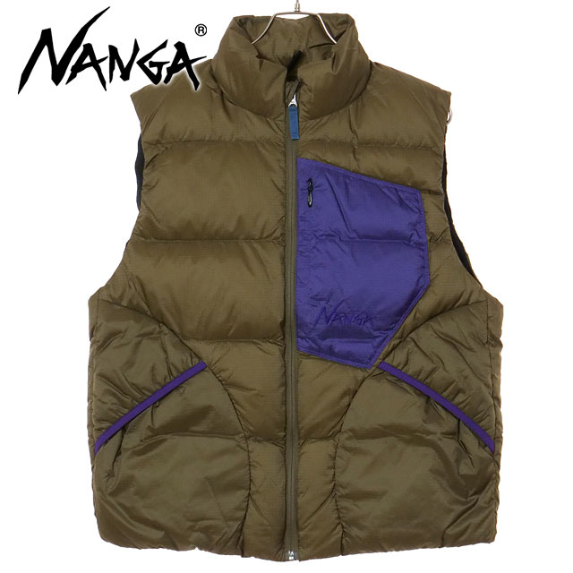 ナンガ NANGA マゼノリッジベスト [N2530-0A074C FW25] MAZENO RIDGE VEST メンズ アウター ダウンベスト KHA 正規取扱店【coupon】