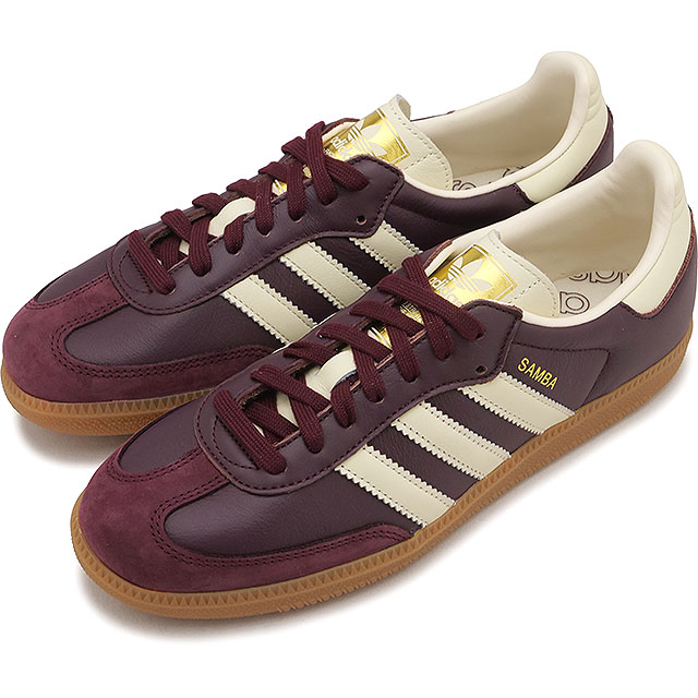 アディダス オリジナルス adidas Originals スニーカー レディース サンバ OG ウィメンズ [ID0477 FW26] SAMBA OG W ローカット クラシック 人気 おしゃれ 定番 マルーン/クリームホワイト/ゴールドメタリック 正規取扱店