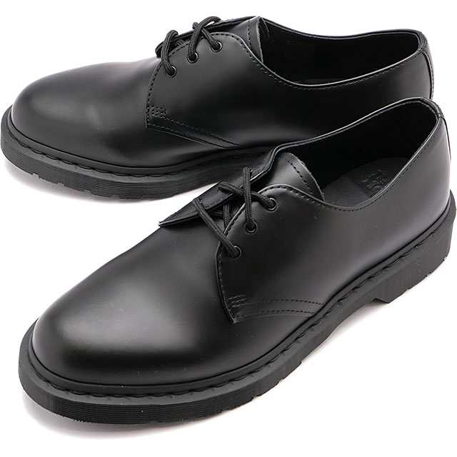 ドクターマーチン Dr.Martens 3ホールシューズ モノ [14345001 SS23] 1461 Mono メンズ・レディース オールブラック Black Smooth 正規取扱店